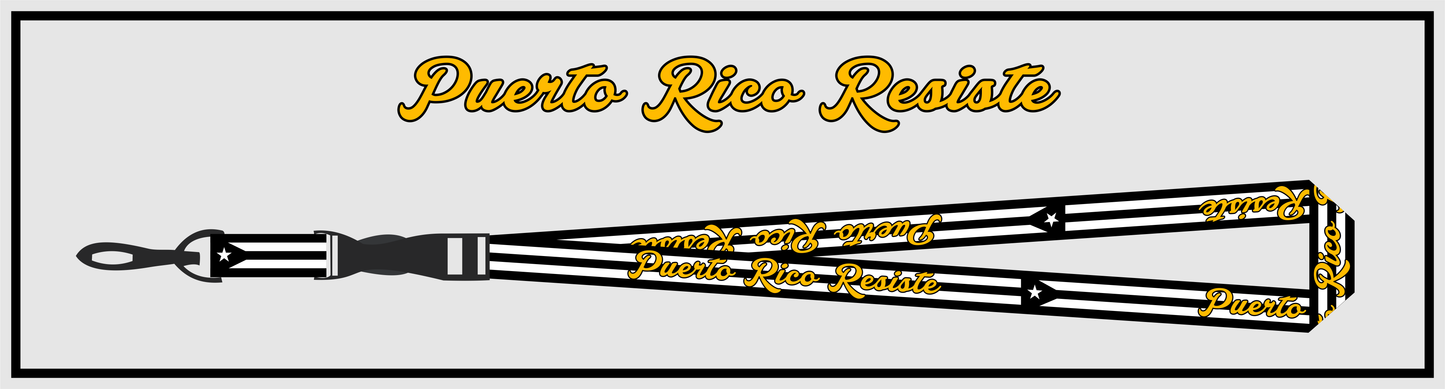 Puerto Rico Resiste Lanyard