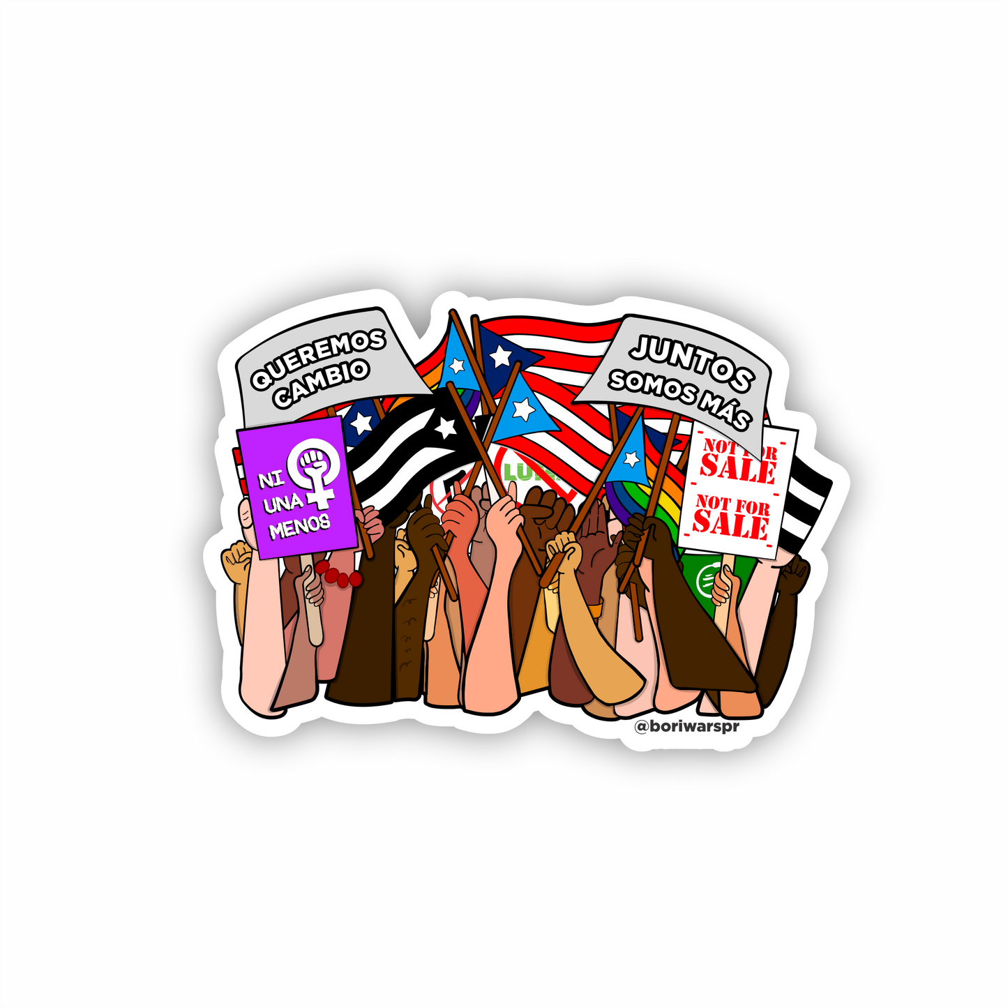 Todos Unidos Sticker