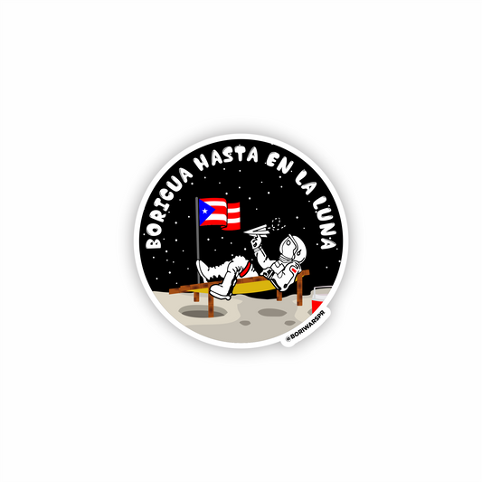 Boricua Luna Sticker